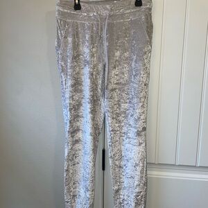 Lululemon Athletica Velvet Joggers in Silver